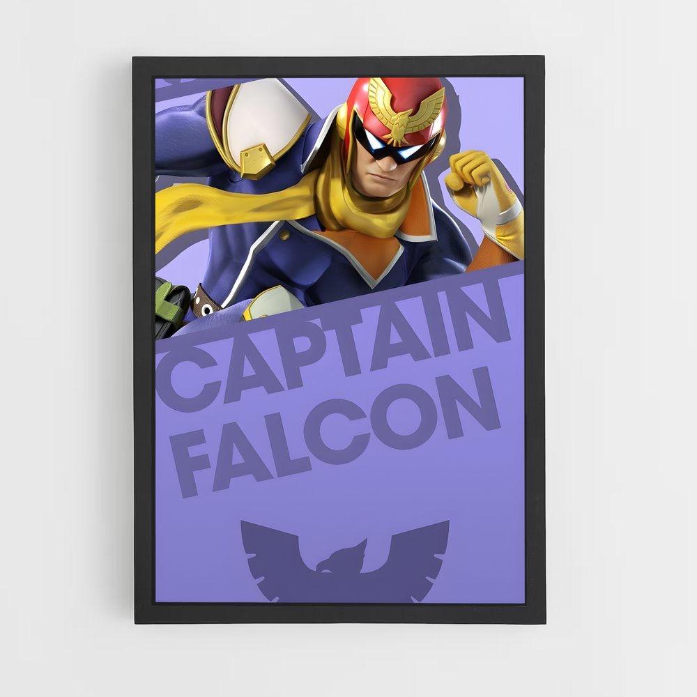 Poster Falcon Punch – affiche Super Smash Bros (vue 2)